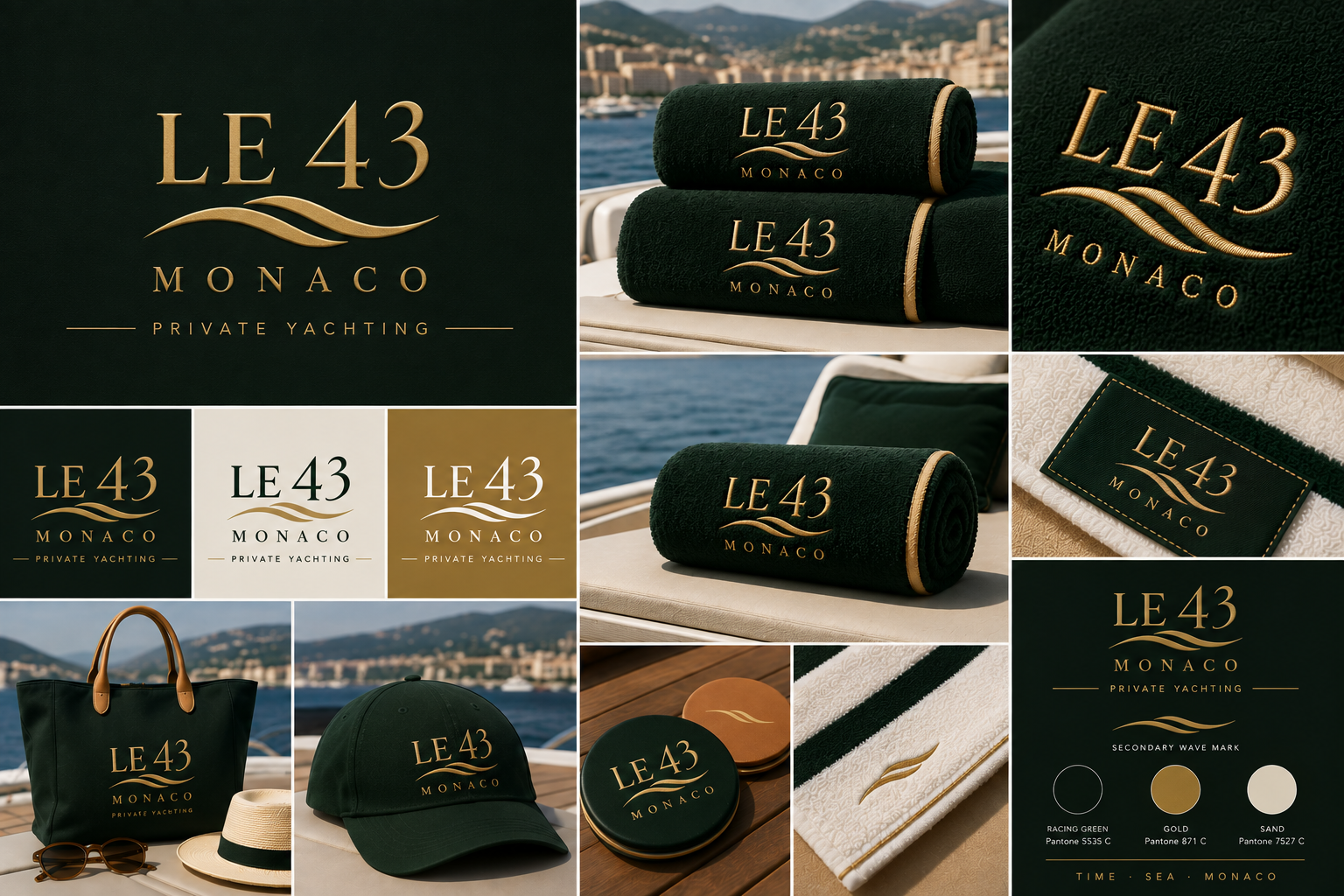 Le 43 Monaco brand identity preview